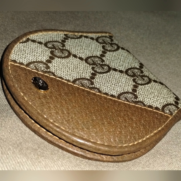 RARE VINTAGE GUCCI ACCESSORY COLLECTION COIN POUCH SNAP CLOSURE AUTHENTIC - Picture 6 of 14